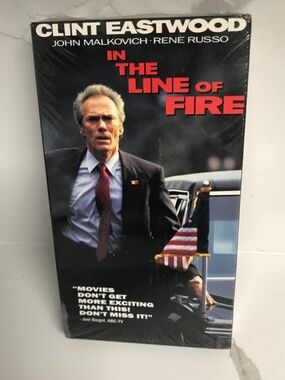 Vintage In The line of Fire VHS Clint Eastwood 1993 NIP